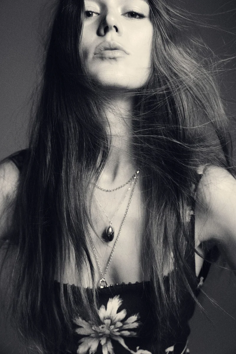 اتش اند ام فستان من مزيج الكتان